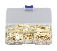 Pour 251 PCS D Ring Picture Crame Parers, Ferm and Stable Photo suspendu matériel Ensemble de quincaillerie avec crochets dentelé, pour la peinture de cadre photo