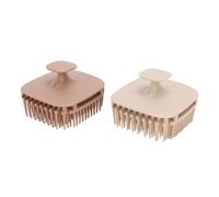 Pour 2pcs, pour le masseur du cuir chevelu, la brosse douce en silicone, l'élimination des pellicules, le massage méridien, l'exfoliant de la tête, l'épurateur à cheveux, pour un