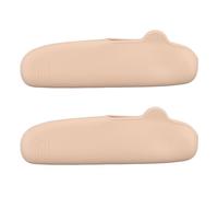pour 2PCS pour Le Support de brossage de Maquillage en Silicone imperméable Soft Portable Cosmetic Rangem Sac de Rangement Brôlement Face Brushes Organisateur pour Voyager (Brun)