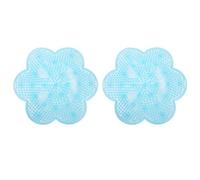 Pour 2pcs, pour un tampon de massage des pieds, épurateur de nettoyant pour pied de douche, exfoliant non glissant, avec des tasses sous-traitants (Bleu)