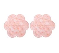 Pour 2pcs, pour un tampon de massage des pieds, épurateur de nettoyant pour pied de douche, exfoliant non glissant, avec des tasses sous-traitants (Rose)
