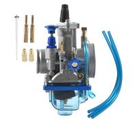 Pour 2T 4T Pour Koso Motocross Pour Karb Scooter VTT Rouge Bleu Pour PWK24 26 28 30 34 Mm Moto Carburateur Dirt Moto Avec Gicleur Power joint carburateur kit diaphragme(BLUE-PWK24)