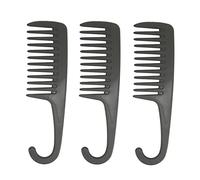 Pour 3 pcs peigne, pour le peigne de douche, la gueule de poule, réduisent, un peigne de démêlage fiable avec crochet, pour le salon de beauté à la maison
