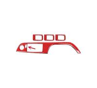 Pour 3 Pour Série E90 2005-2012 Fibre Carbone Voiture Fenêtres Interrupteur Panneau Commande Cadre Revêtement D'habillage Décoration Autocollant Interior Garniture Cadre(Left-hand drive C)