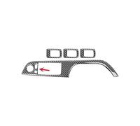 Pour 3 Pour Série E90 2005-2012 Fibre Carbone Voiture Fenêtres Interrupteur Panneau Commande Cadre Revêtement D'habillage Décoration Autocollant Interior Garniture Cadre(Left-hand drive B)