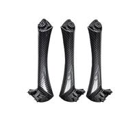 Pour 3 Séries E90 E91 316 318 320 325 328i Panneau D'accoudoir Intérieur Voiture Fiber Carbone Ensemble Poignées Porte Accessoires Interior Garniture Cadre(LHD Inside 3pcs Set)