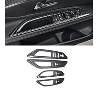 pour 3008/GT 5008/GT 2017-2022 Fenêtre Lift Commutateur Bouton Cadre de Recouvrement Décorative Couverture Accessoires Auto 4 pièces