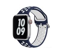 (Pour 38 mm-40 mm-41 mm-bleu nuit blanc) Bracelet de montre Ai pour Apple Watch Band 45 mm 44 mm 40