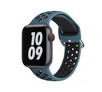 (Pour 38 mm-40 mm-41 mm-Rock cyan noir) Bracelet de montre Ai pour Apple Watch Band 45 mm 44 mm 40 mm