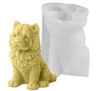 pour 3D Chow Chow - pour animaux en silicone, mignon fabricant de chien en forme | silicone souple et durable avec fonction de libération facile, accès à scu