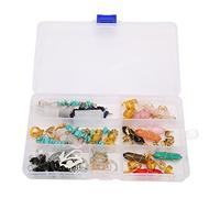 pour 40pcs, pour les bijoux de coiffure dreadlock, style multiple, pendentifs à cheveux de verrouillage de cristal, pour la vie quotidienne, le travail, la fête