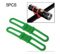 Pour 5 Pcs Sangle De Silicone Vélo De Route De Montagne Torche Téléphone Lampe De Poche Bandage Élastique Vélo Lumière Moun