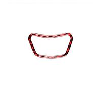 Pour 5 Pour Série E60 2004 - 2010 Autocollants Couverture Cadre Garniture Boutons Page Menu Multimédia Voiture Fiber Carbone Interior Garniture Cadre(RED)