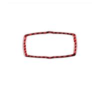 Pour 5 Pour Série E60 2008 - 2010 Autocollants Couverture Cadre Garniture Commutateur Phare Voiture Fiber Carbone Interior Garniture Cadre(RED)