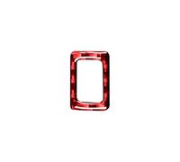 Pour 5 Pour Série F10 2011-2017 Fibre Carbone Intérieur Coffre Voiture Interrupteur Revêtement D'habillage Cadre Décoration Autocollants Interior Garniture Cadre(RED)