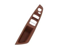 Pour 5 Pour Série F10 F11 520 523 525 528 530 Bouton Lève-vitre Intérieur Interrupteur Poignée Porte Couvercle Accoudoir Panneau Poignée Traction Porte Interior Garniture Cadre(LHD RedBrown)