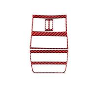 Pour 5 Pour Série F10 F18 2011 - 2017 Autocollants Couverture Revêtement D'habillage Cadre Décoration D'évent D'échappement Arrière Voiture Fiber Carbone Interior Garniture Cadre(RED)