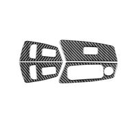 Pour 5 Pour Série G30 2018 - 2022 Autocollants Revêtement D'habillage Panneau Commande Bouton Levage Vitres Voiture Fiber Carbone Interior Garniture Cadre(Style A)