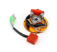 Pour 50/110/125/140/150CC Scooter Go Kart ATV Quad 1 Ensemble Moto Magnéto Stator Rotor Et Bobine D'allumage Kit D'assemblage De Remplacement Moto Stator(Orange)