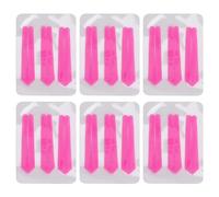 Pour 6 packs, pour un kit de ruban de lifting des cils, une bande de silicone à curling à la permable flexible douce, une bande de curling de curling à la cine pour les cils (Rose)