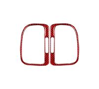 Pour 6 R MK6 2008 - 2012 Autocollants Décoration Tableau Bord Voiture Fiber Carbone Bouches D'aération Gauche Droite Interior Garniture Cadre(RED)