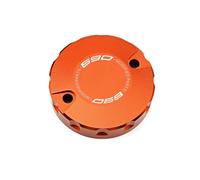 Pour 690 Duke R 2008-2011 990 Super Duke R 1190 RC8 RC8R Aluminium Moto Avant Arrière Réservoir De Liquide De Frein Couvercle Bouchon(Front-Orange)
