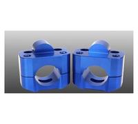 pour 7/8 "1-1/8 Pit Dirt Moto 1 Paire CNC 22mm 28mm Hors Route Moto Barre Pinces Guidon Risers Adaptateur Riser De Guidon(Bleu)