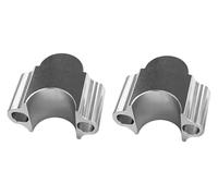 pour 7/8 1-1/8 Pouces Guidon De Moto 22/28mm 1 Paire Barres Pince Poignée Barre Risers CNC Aluminium Risers Universels Riser De Guidon(22mm)