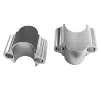 pour 7/8 1-1/8 Pouces Guidon De Moto 22/28mm 1 Paire De Barres Pince Poignée Barre Risers CNC Risers en Aluminium Riser De Guidon(28mm)