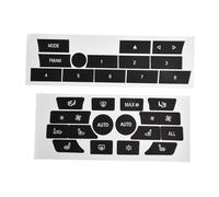 Pour 7SERIE F02 Radio Climate Control 2pcs 7Serie Convient pour un usage quotidien et pratique à utiliser Noir superposition Lettrage et caractères blancs