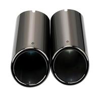 Pour A1 A2 A3/A4 B8 2009-2016 Q5 2009-2012 1 Ensemble De Tuyaux Silencieux D'échappement Voiture Couvre En Acier Inoxydable(Black)