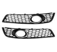 Pour A3 8P 2009-2013 Voiture Cache-phares Antibrouillard Pare-chocs Avant Phare Calandre Avec Trou Style Grillagé grille pare-choc avant