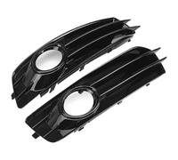 Pour A3 8P S-line 2009 2010 2011 2012 Calandre Voiture Couverture Phare Antibrouillard 8P0807682 8P0807681 Gril Pare-chocs Avant Grilles Radiateur Pare-chocs Voiture(Glossy Black)