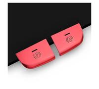 Pour A3 8V 2013-2019 autocollants intérieurs style voiture frein à main panneau changement vitesse bouton couverture garniture autocollant Intérieure Voiture(2pcs red sticker)