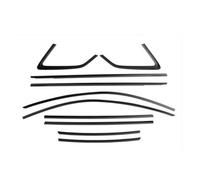 Pour A3 Hatchback 2013-2020 Garniture De Fenêtre Extérieure De Voiture En Titane Noir Joint D'étanchéité Autocollant Bande De Couverture Joint