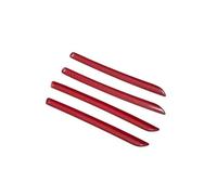 Pour A3 pour 8V pour S3 2014 2015 2016 2017-2020 Console centrale bandes de garniture de tableau de bord ABS décoration de porte de voiture autocollants de couverture(4PCS Car Doord)