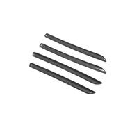 Pour A3 pour 8V pour S3 2014 2015 2016 2017-2020 Console centrale bandes de garniture de tableau de bord ABS décoration de porte de voiture autocollants de couverture(4PCS Car Doorc)