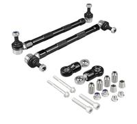 Pour A3 S3 8v Liens D'extrémité De Barre Stabilisatrice Avant Et Arrière Réglables Querlenker Achslenker(Noir)