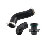 Pour A3 S3 8V TT TTS MK3 2.0T Kit De Durite D'admission D'air Avec Coude D'entrée Turbo Et Suppression Du Silencieux(Black)