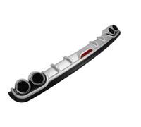pour A3 Universel Noir Argent Voiture Accessoires Arrière Inférieur Pare-Chocs Lèvre Becquet Diffuseur Canard Protecteur 120-128CM(Argent,128cm)