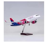 pour A320 47 Cm Avion Échelle 1:80 Neo Wizz Modèle d'avion Résine Hobby Collection Affichage pour Les Passionnés D'Aviation(with Light)