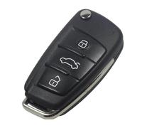 pour A4 A6 2006-2011 Q7 2007-2010 S6 2010 Remplacement Pliable Flip Clé De Voiture Coque 3 Boutons