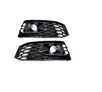 Pour A4 S4 B9 2017 2018 2019 Pour RS4 Pare-Chocs Avant Sport Hexagonal Maillage Alvéolé Capot Feu Anti-Brouillard De Course Grilles(Sline)