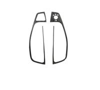 Pour A6 C7 2012-2018 Cadre Décoratif Pour Bouton De Commande De Lève-vitre Couleur Fibre De Carbone Panneaux De Garniture Automobile(Black LHD)