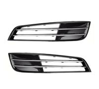 Pour A8L A8 D4 2010 2011 2012 2013 Voiture Gauche Côté Droit Avant Chrome Pare-chocs Antibrouillard Calandre Couverture Auto Accessoires Grille de Devant(1 Pair No Hole)