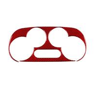 pour Abarth 595 2012-2024 695 2017-2024 Cadre Commande Climatisation Garniture Sortie d'air Moulures Intérieures Voiture Moulages Intérieurs(Manual Climate Red)