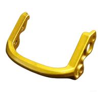 Pour ABU 26 MAX B6P6 Baitcasting Reel Front Plate Mod Part Asymétrique Configuration Carbone Fibre CNC Composant Construit (Jaune)