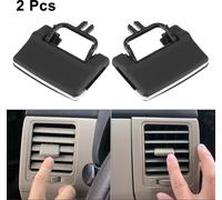 Pour AC Évent Air Évent Sortie Onglet Clips pour Mercedes Benz - 2 Pcs noir