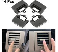 Pour AC Évent Air Évent Sortie Onglet Clips pour Mercedes Benz - 4 Pcs Gris