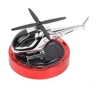 pour accessoire Auto Décoratif Hélice Tournante pour accessoire | Technologie panneau avancée, pour zéro pile nécessaire, écologique, installation pour facile, mouvement continu(Red)